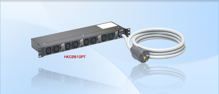 アメリカン電機 IEC C-13 コンセントバー6コ口 ロック機能付 1Uタイプ 接地形2P 20A 250V HA9060LC 
