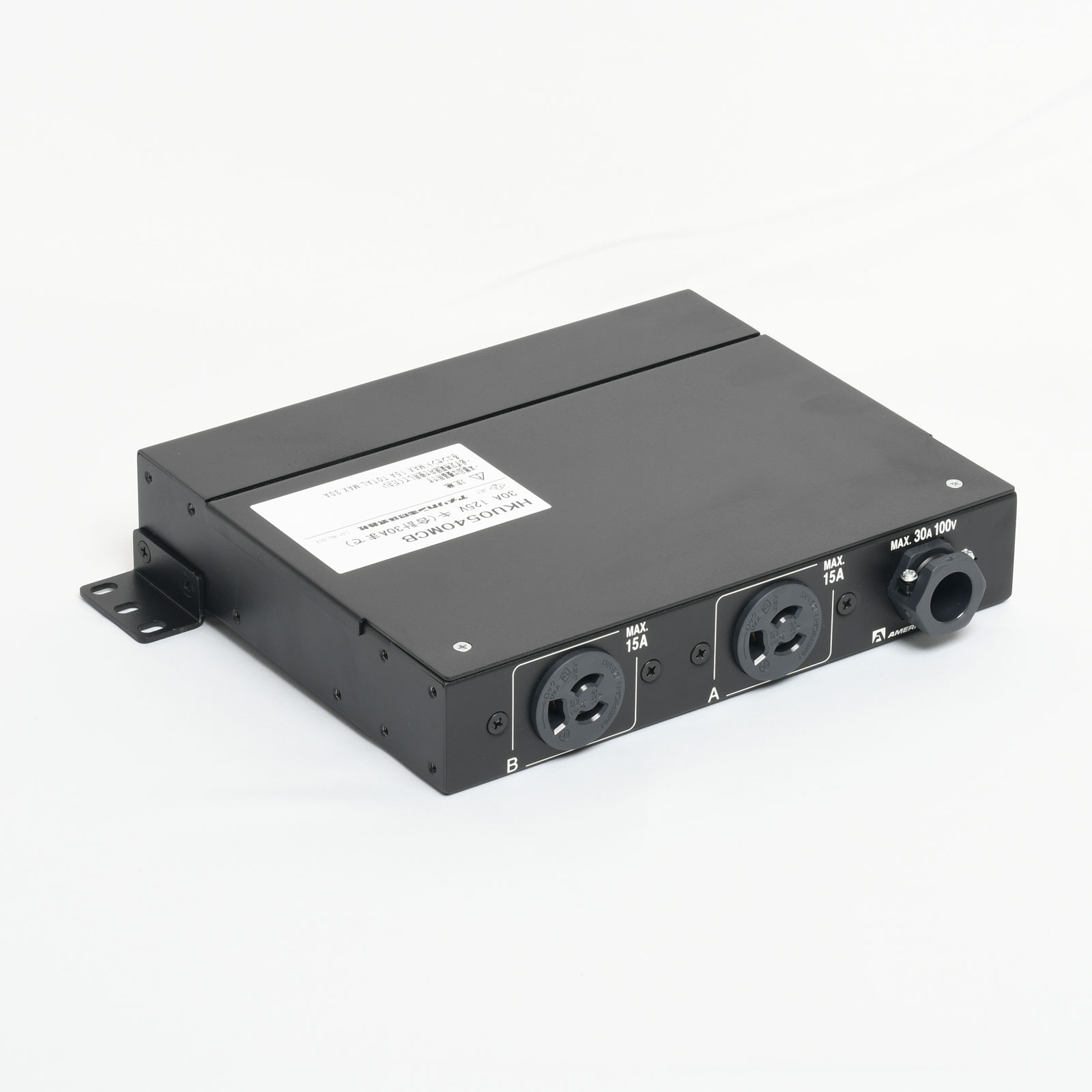 アメリカン電機　接地形2P 30A 250V　0Uコンセントバー 30A入力 IEC C-13×8ヶ口   IEC C-19×4ヶ口　HA9126LVS - 6